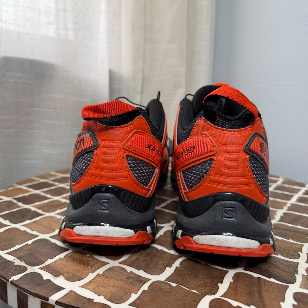 Salomon XA PRO 3D Trail Running Shoes Black Orange Men's Size 11 - Picture 7 of 12